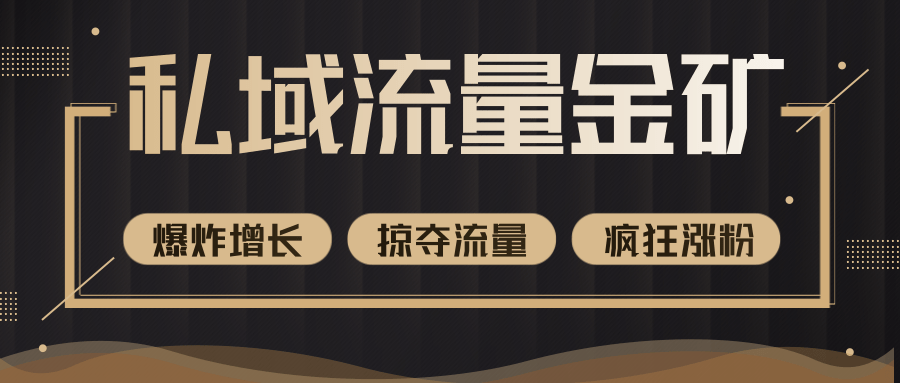 价值2200元私域流量的金矿，循环获取各大媒体精准流量，无限复制网红的精准流量！-一点通资源网