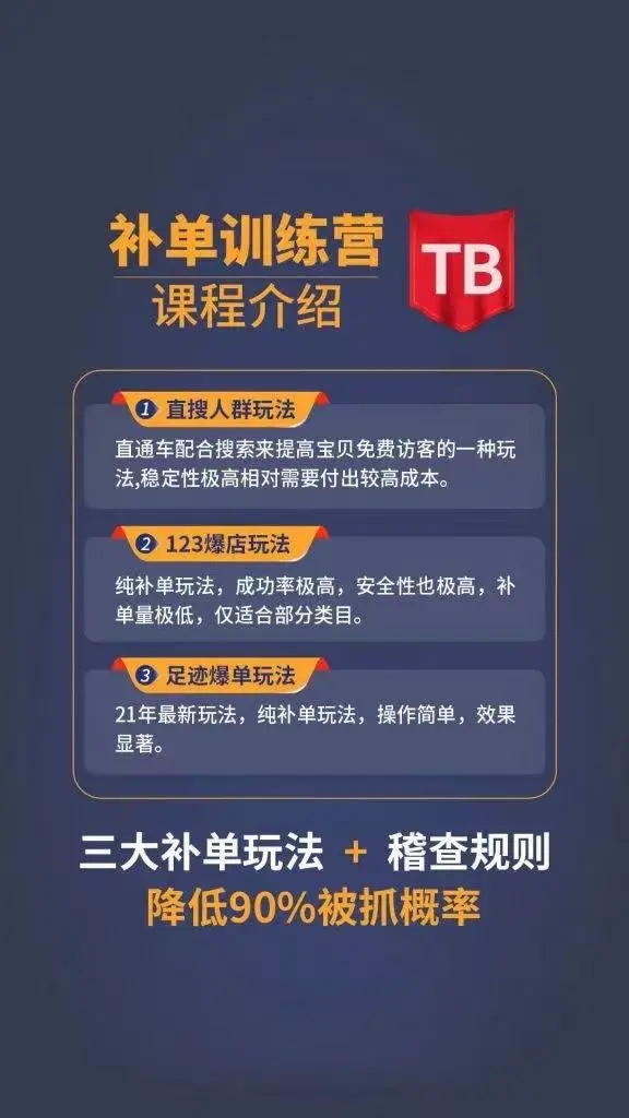 数据蛇淘宝2021最新三大补单玩法+稽查规则，降低90%被抓概率-一点通资源网