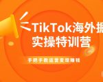 TikTok海外掘金实操特训营:手把手教运营变现赚钱-一点通资源网