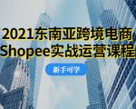 2021东南亚跨境电商Shopee实战运营课程,0基础、0经验、0投资的副业项目-一点通资源网