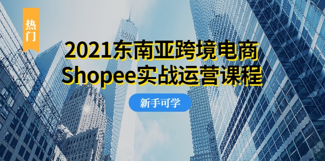 2021东南亚跨境电商Shopee实战运营课程，0基础、0经验、0投资的副业项目-一点通资源网
