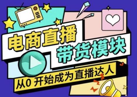 大鹏·电商直播带货课，系统学习直播带货各环节技巧和套路-一点通资源网