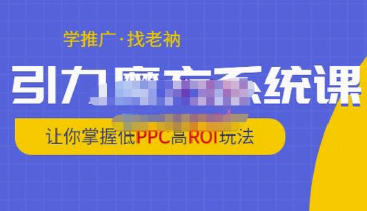 老衲·引力魔方系统课，让你掌握低PPC高ROI玩法，价值299元-一点通资源网