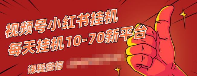 视频号小红书抖音挂机项目，小白无脑操作，按照要求来，单号每天几十米-一点通资源网
