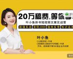 叶小鱼21天短视频文案拆书营,学完轻松搞定各类书单短视频文案-一点通资源网