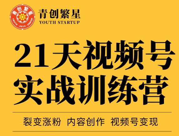张萌21天视频号实战训练营，裂变涨粉、内容创作、视频号变现 价值298元-一点通资源网