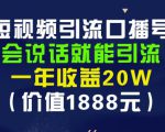 安妈·短视频引流口播号,会说话就能引流,一年收益20W(价值1888元)-一点通资源网