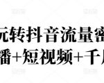 2022玩转抖音流量密码,(直播+短视频+千川)-一点通资源网