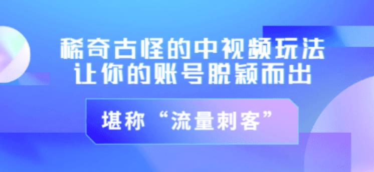 不讲李·稀奇古怪的冷门中视频冷门玩法，让你的账号脱颖而出，成为流量刺客！（图文+视频）-一点通资源网