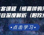 京东撸货全套课程（惊喜拼购），京东撸货项目深度解析（附软件）-一点通资源网