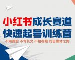 小红书成长赛道快速起号训练营，不露脸不写长文不拍视频，0粉丝冷启动变现之路-一点通资源网
