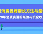 新消费品牌增长方法与案例精华课:20年消费赛道的经验与坑全收录-一点通资源网