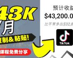 2022抖音国际版Tiktok赚钱项目:每天上传一个视频就轻松月入$43200-一点通资源网