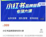 小红书品牌营销专项大课，操盘手进阶，一套能让你提升业务精进的课程-一点通资源网