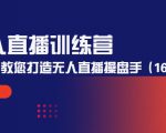 无人直播训练营:手把手教您打造无人直播操盘手(16节课时)-一点通资源网