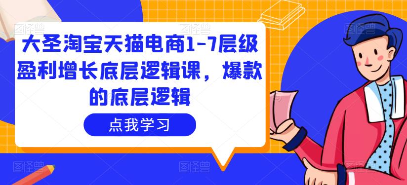 大圣淘宝天猫电商1-7层级盈利增长底层逻辑课，爆款的底层逻辑-一点通资源网