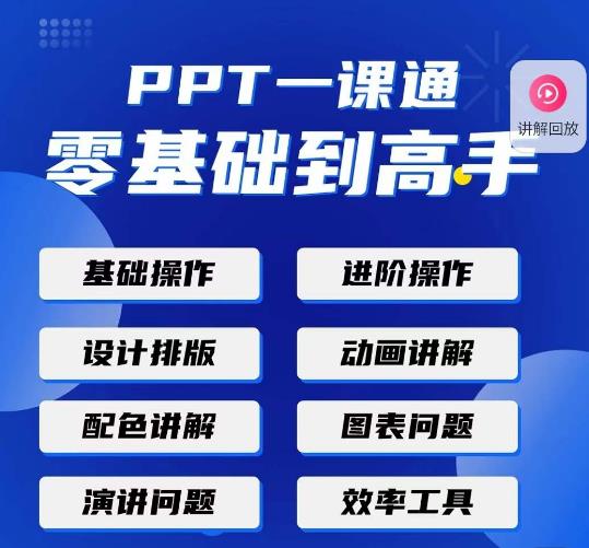 PPT·一课通·0基础到高手：通俗易懂快速掌握PPT的各种应用场合-一点通资源网