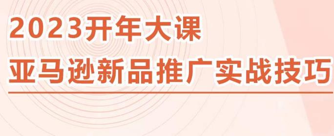 2023亚马逊新品推广实战技巧，线下百万美金课程的精简版，简单粗暴可复制，实操性强的推广手段-一点通资源网