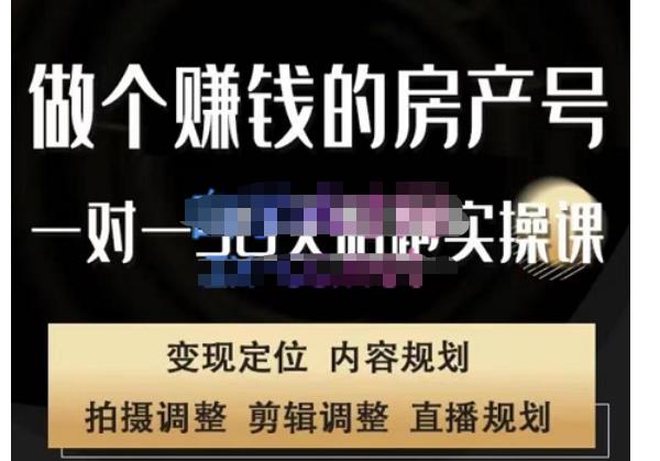 刘广标·同城房产号线上陪跑课，拍摄、剪辑、写文案、直播，做一个具有潜力价值的房产号-一点通资源网