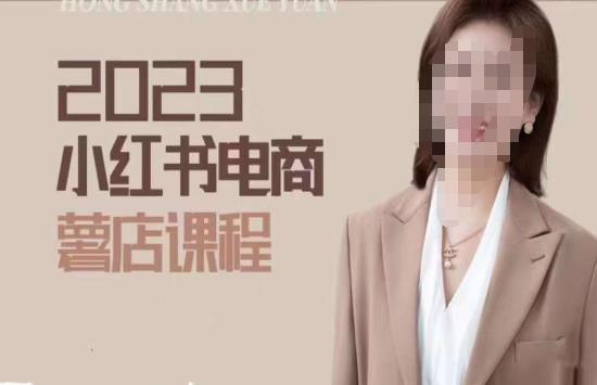 2023小红书电商课，新手小白从0~1玩转小红书薯店电商-一点通资源网