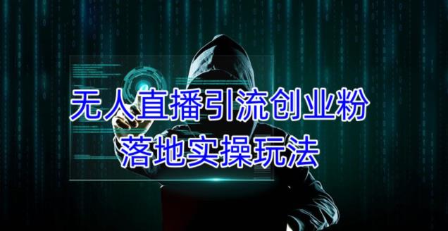 外面收费3980的无人直播引流创业粉落地实操玩法，单日引100+精准创业粉-一点通资源网