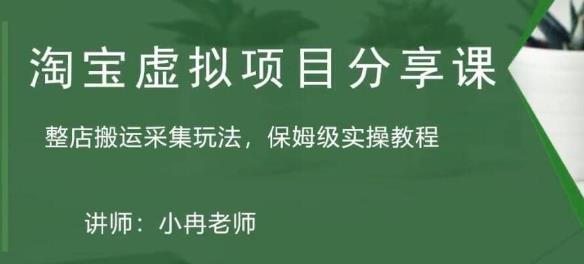 淘宝虚拟整店搬运采集玩法分享课：整店搬运采集玩法，保姆级实操教程-一点通资源网