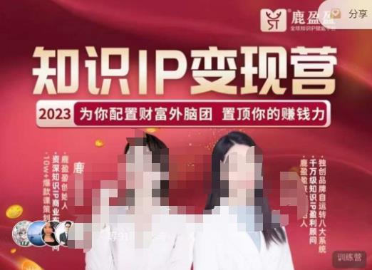 鹿盈盈-知识IP变现实操营，​普通人可复制的知识产品落地实操课，​带你打通知识IP变现底层逻辑-一点通资源网