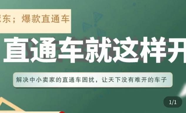 冠东·淘系直通车保姆级教程，全面讲解直通车就那么简单-一点通资源网