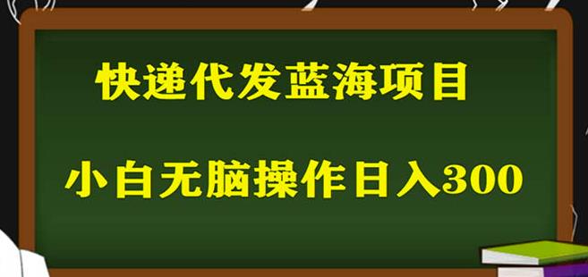 2023最新蓝海快递代发项目，小白零成本照抄也能日入300+-一点通资源网