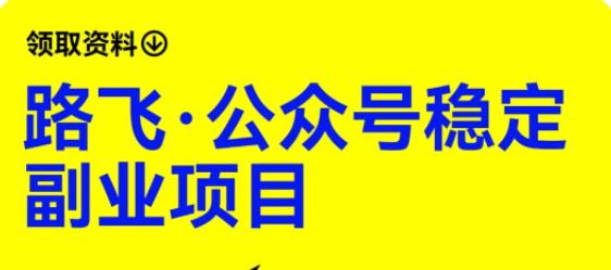 路飞·公众号稳定副业项目，你只要无脑去推广，粉丝和收入，自然就来了-一点通资源网