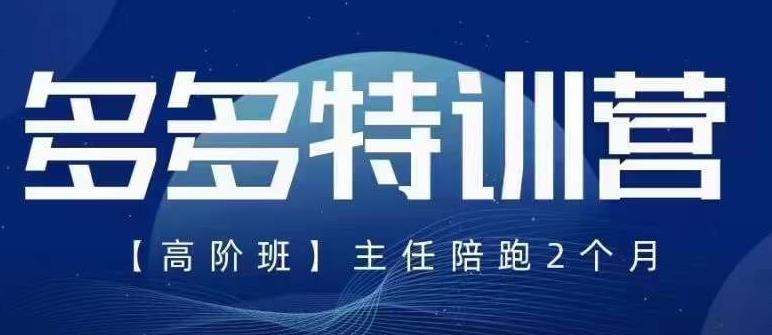 纪主任·5月最新多多特训营高阶班，玩法落地实操，多多全掌握-一点通资源网