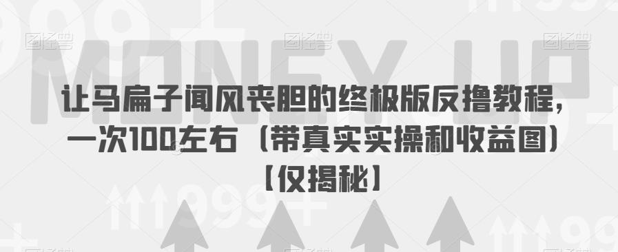 让马扁子闻风丧胆的终极版反撸教程，一次100左右（带真实实操和收益图）【仅揭秘】-一点通资源网