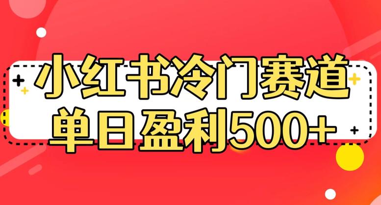 小红书冷门赛道，单日盈利500+【揭秘】-一点通资源网
