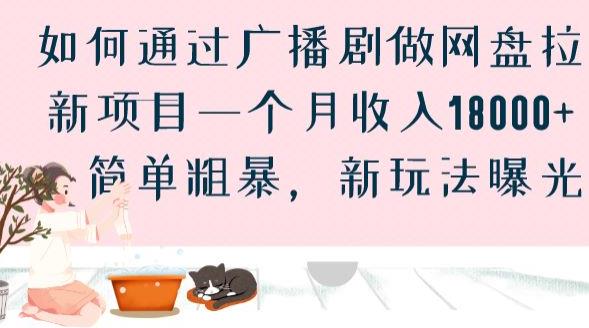 如何通过广播剧做网盘拉新项目一个月收入18000+，简单粗暴，新玩法曝光【揭秘】-一点通资源网