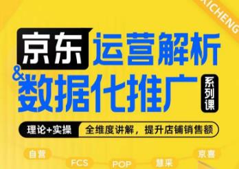 京东运营解析与数据化推广系列课，全维度讲解京东运营逻辑+数据化推广提升店铺销售额-一点通资源网