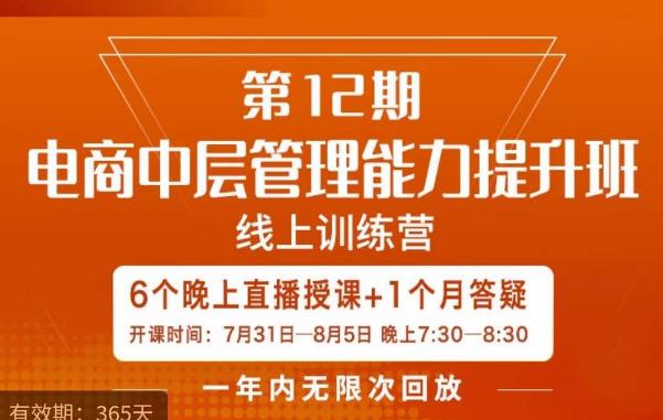 陈少珊·电商中层管理能力提升班，学习对象-电商公司各个岗位的主管，20人人以内的电商公司老板-一点通资源网