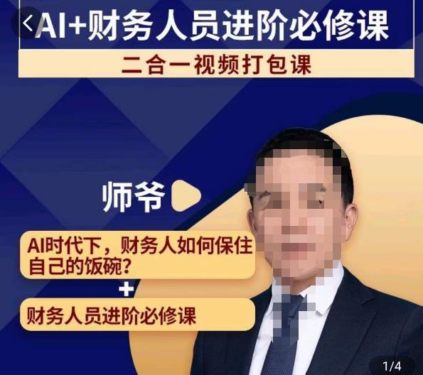 AI+财务人员进阶必修课二合一视频打包课，财务人员进阶必修课-一点通资源网