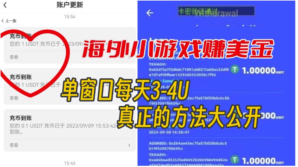 海外小游戏美金项目真正可以达到3-4U单窗口的方法，单台电脑收入300+【揭秘】-一点通资源网