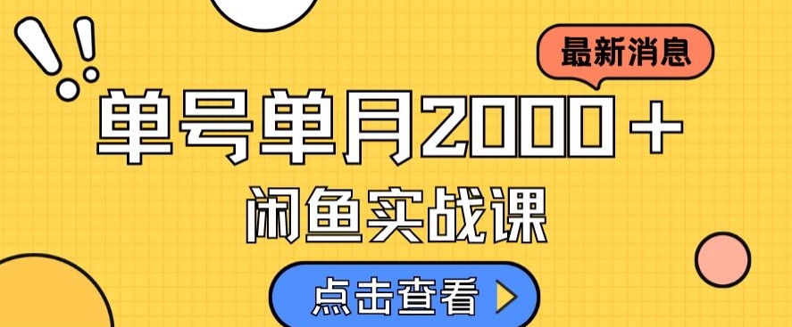 最新闲鱼日入500＋，虚拟资料变现喂饭级讲解-一点通资源网