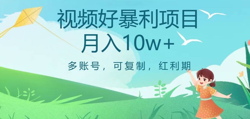 视频号暴利项目，多账号，可复制，红利期，月入10w+【揭秘】-一点通资源网