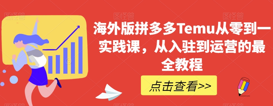 海外版拼多多Temu从零到一实践课，从入驻到运营的最全教程-一点通资源网