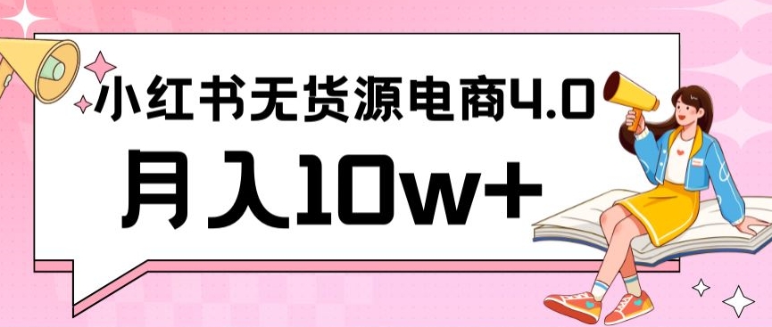 小红书新电商实战，无货源实操从0到1月入10w+联合抖音放大收益【揭秘】-一点通资源网