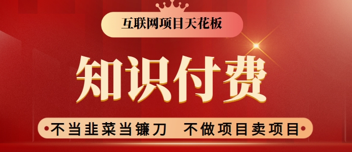 2024互联网项目天花板，新手小白也可以通过知识付费月入10W，实现财富自由【揭秘】-一点通资源网