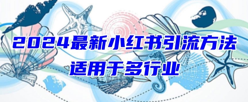 2024最新小红书引流，适用于任何行业，小白也可以轻松的打粉【揭秘】-一点通资源网