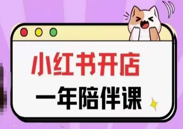 三九小红书开店一年陪伴课(更新)，从0到1玩赚小红书开店-一点通资源网