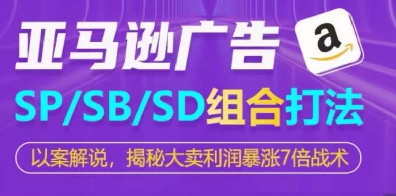 亚马逊SP/SB/SD广告组合打法，揭秘大卖利润暴涨7倍战术-一点通资源网