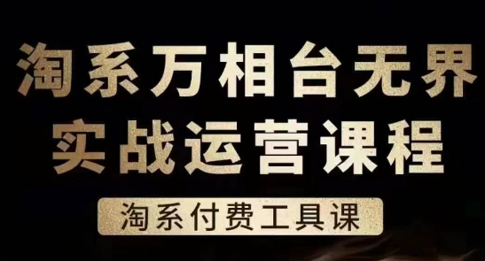 淘系万相台无界实战运营课，淘系付费工具课-一点通资源网
