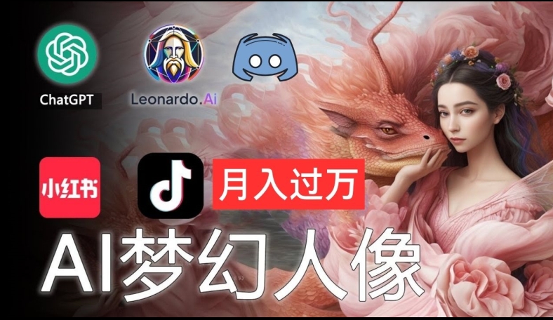 AI摄影梦幻人像：零基础也能月入过万的秘密【揭秘】-一点通资源网