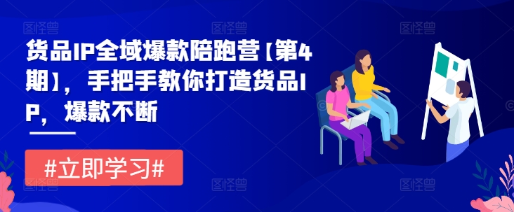 货品IP全域爆款陪跑营【第4期】，手把手教你打造货品IP，爆款不断-一点通资源网
