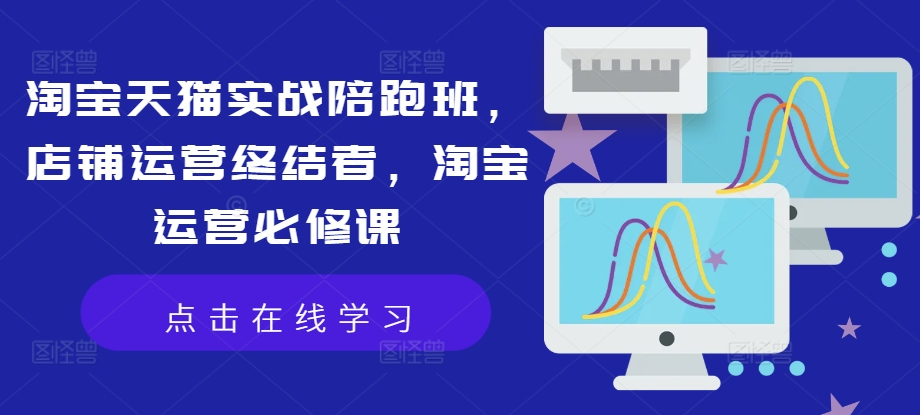 淘宝天猫实战陪跑班，店铺运营终结者，淘宝运营必修课-一点通资源网